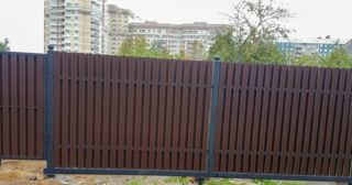 Купить распашные ворота из штакетника Приморско-Ахтарск, цена от 2716 руб.